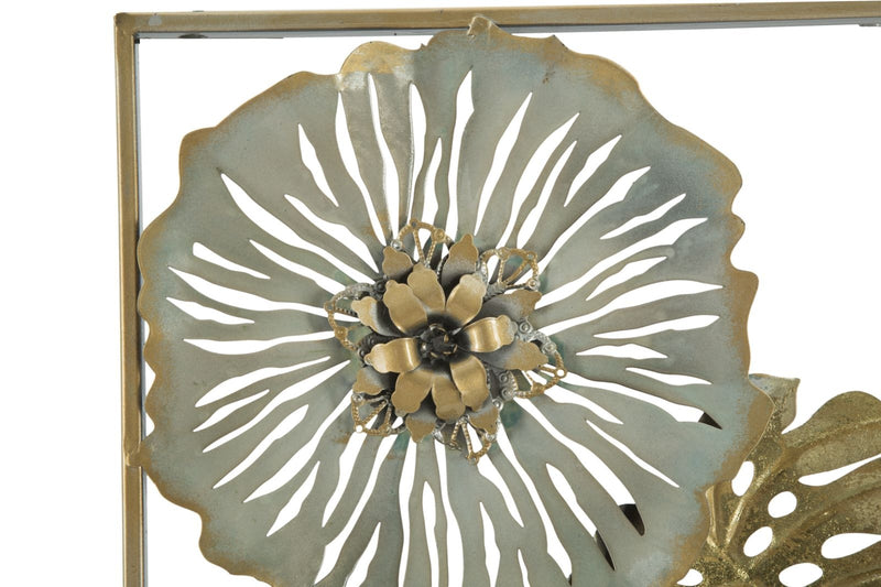 Decoratiune metalica de perete Leaf-A Multicolor, l31,5xA3xH90 cm (4)
