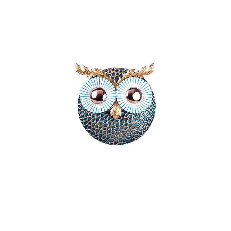 Decoratiune metalica de perete, Owl 3 Multicolor, l19xA1,5xH19 cm (1)