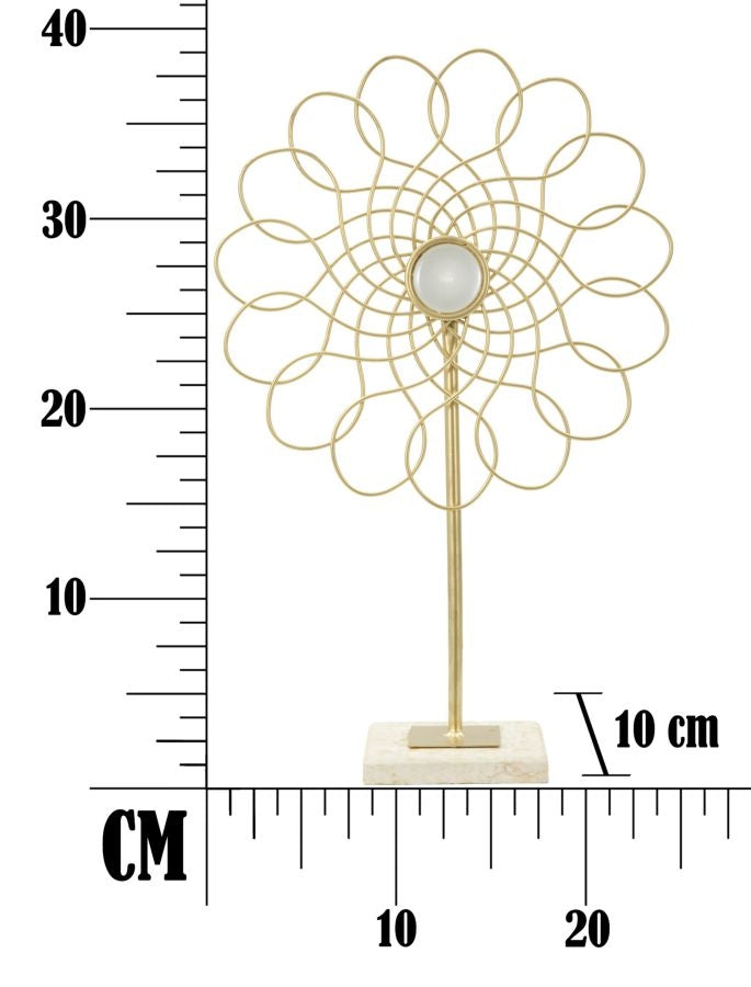 Decoratiune metalica Glam Ring Auriu, l25,5xA10xH39,5 cm (6)