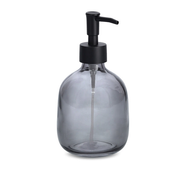 Dozator pentru sapun din sticla, Modern Negru, Ø9xH17,5 cm