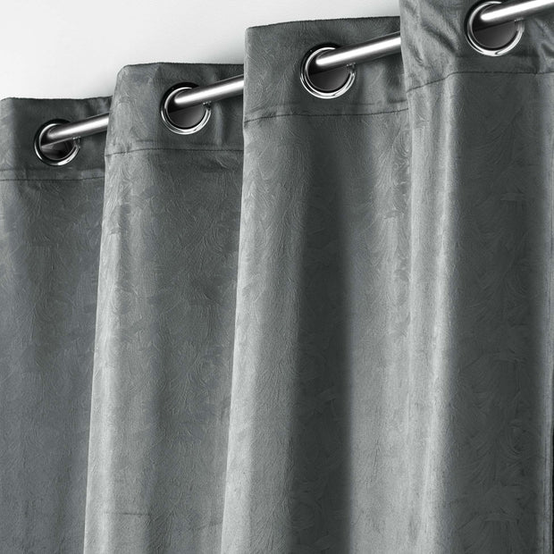 U10 Draperie Aquarelle Velvet Antracit, 135 x 240 cm