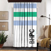 Asir Draperie Beverly Hills Polo Club Crt 07-6 Bleu / Verde / Alb, 140 x 260 cm