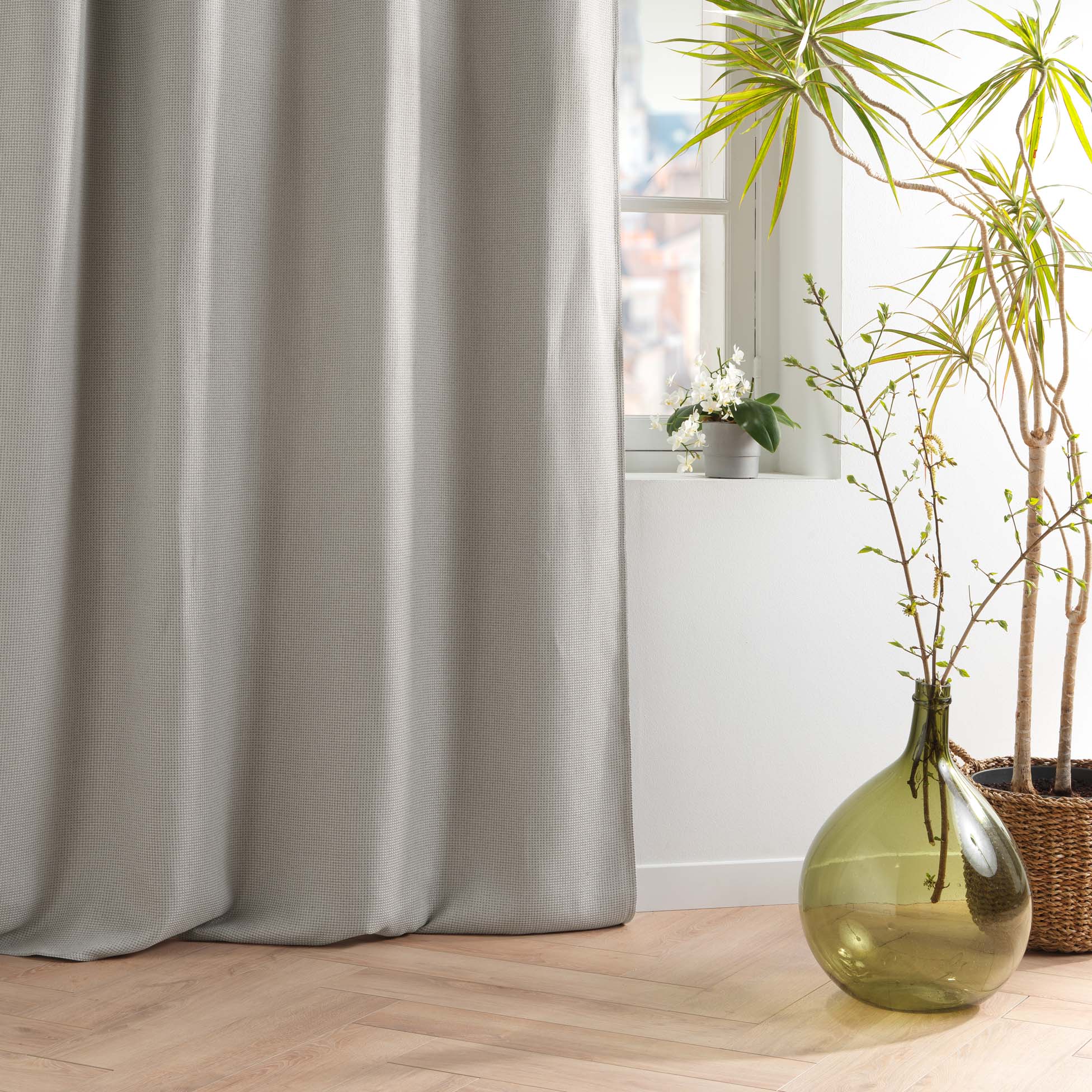 U10 Draperie Blackout Blake Gri, 135 x 240 cm