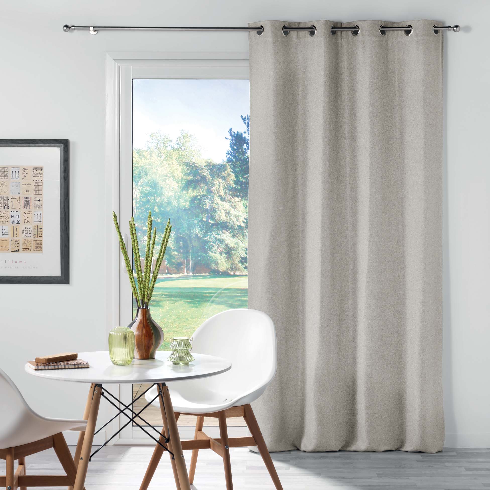 Draperie Blackout Chinea Bej, 135 x 240 cm (1)