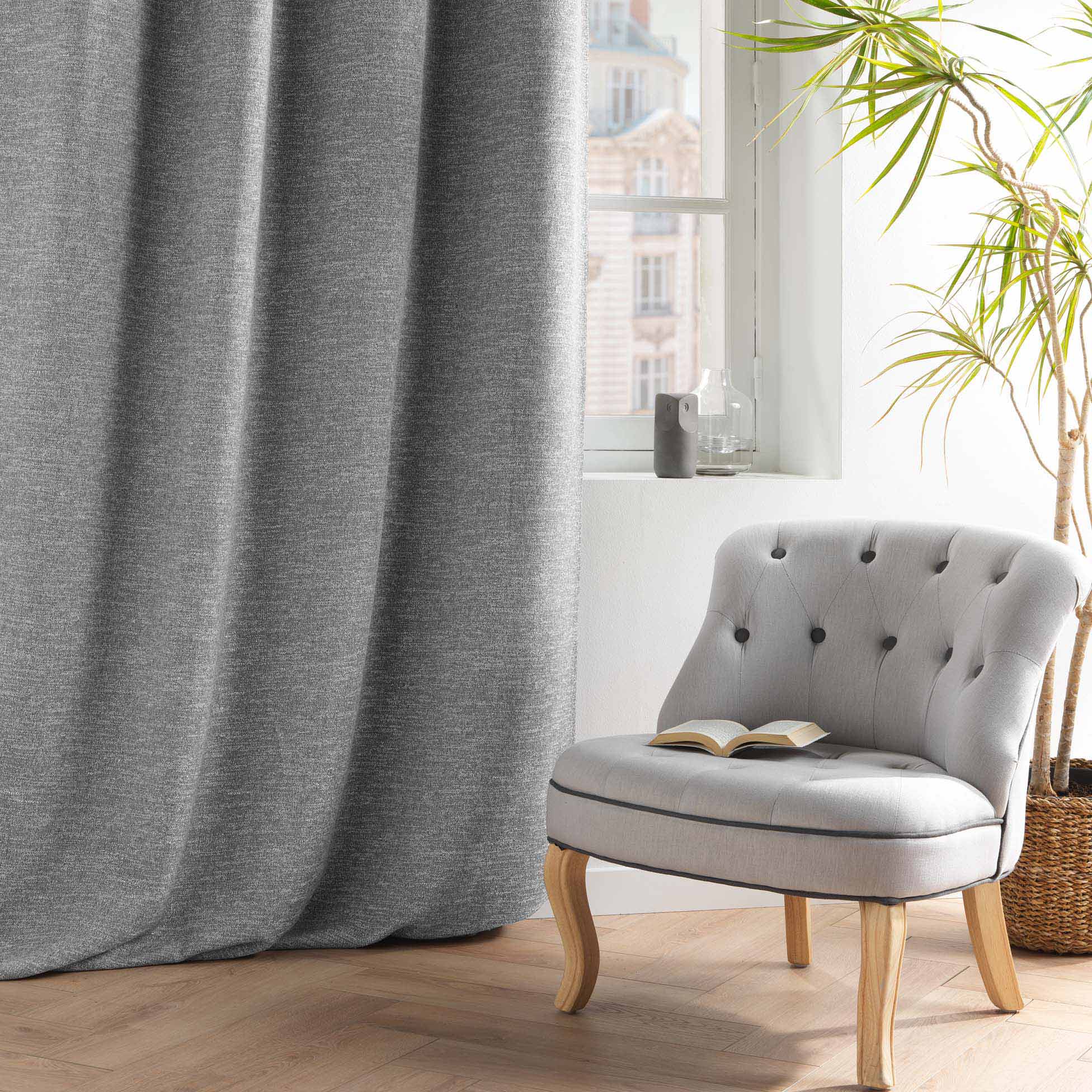 U10 Draperie Blackout Dusky Antracit, 140 x 240 cm