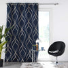 U10 Draperie Blackout Elise Bleumarin / Auriu, 135 x 240 cm