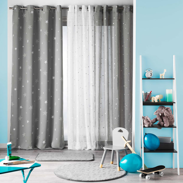 Draperie Blackout Fluo Night Gri, 140 x 240 cm (1)