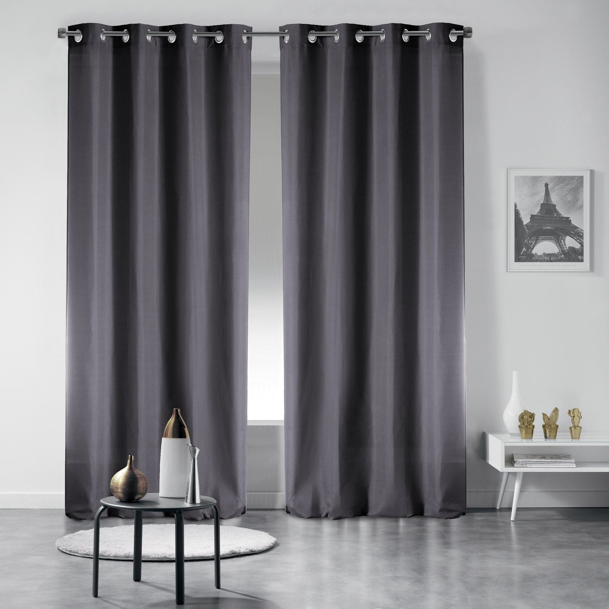 U10 Draperie Blackout Occult Grafit, 135 x 240 cm