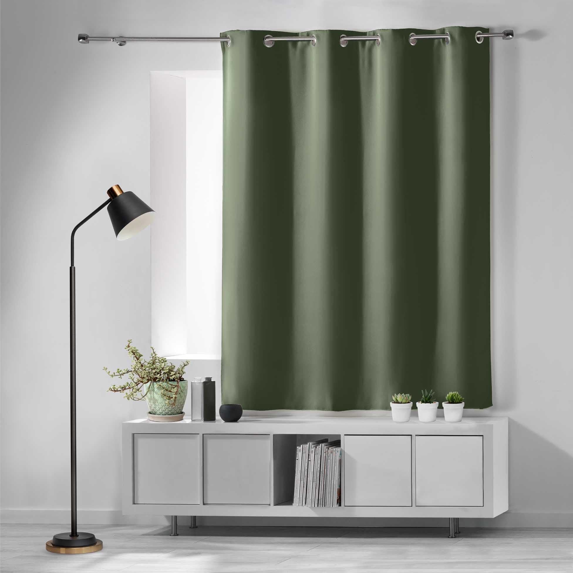 U10 Draperie Blackout Occult Kaki, 135 x 180 cm