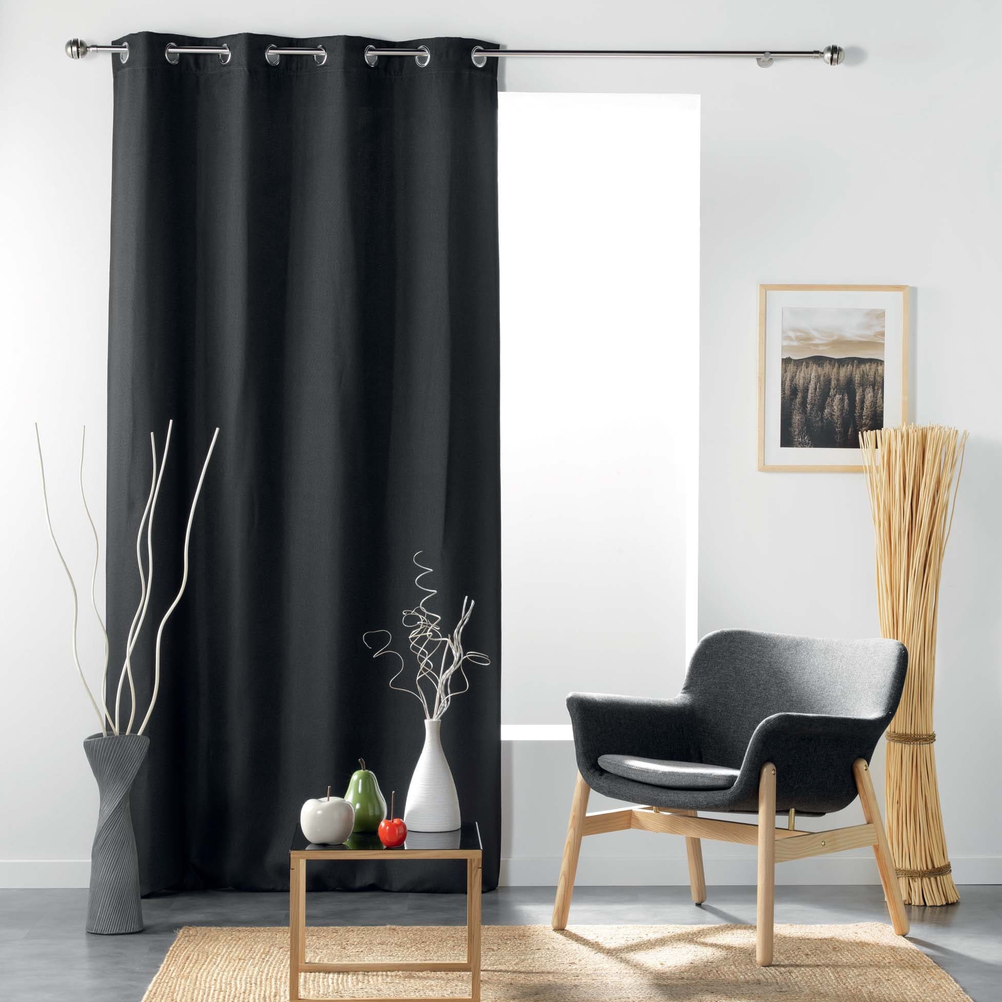 U10 Draperie Blackout Tissea Antracit, 135 x 240 cm
