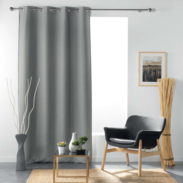 Draperie Blackout Tissea Gri, 135 x 240 cm (1)