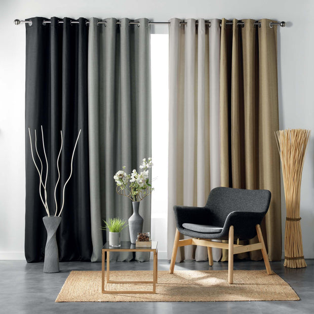 U10 Draperie Blackout Tissea Gri, 135 x 240 cm