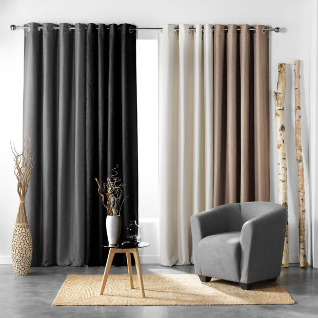 U10 Draperie Blackout Tramina Negru, 135 x 240 cm