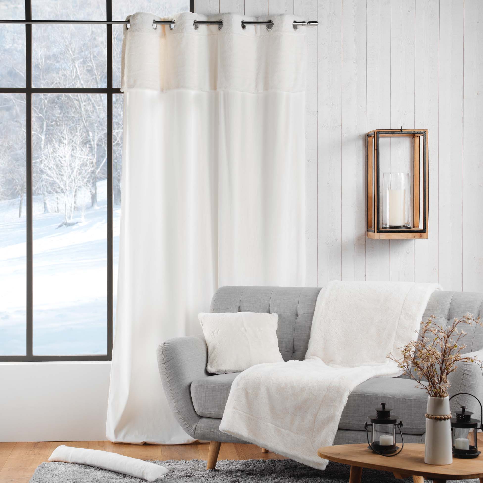 U10 Draperie Caresse Velvet Ivoir, 140 x 240 cm