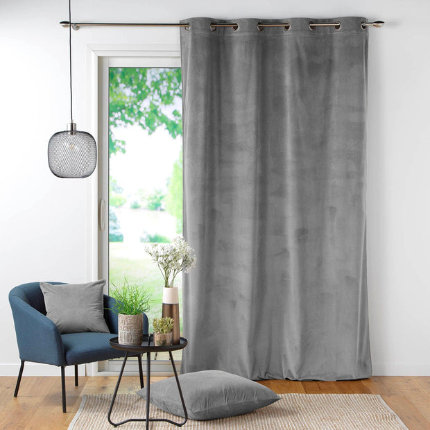 U10 Draperie Casual Velvet Gri, 140 x 260 cm