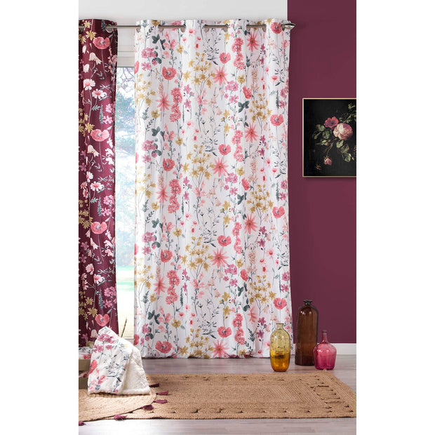 U10 Draperie Florabella Velvet Alb, 140 x 240 cm