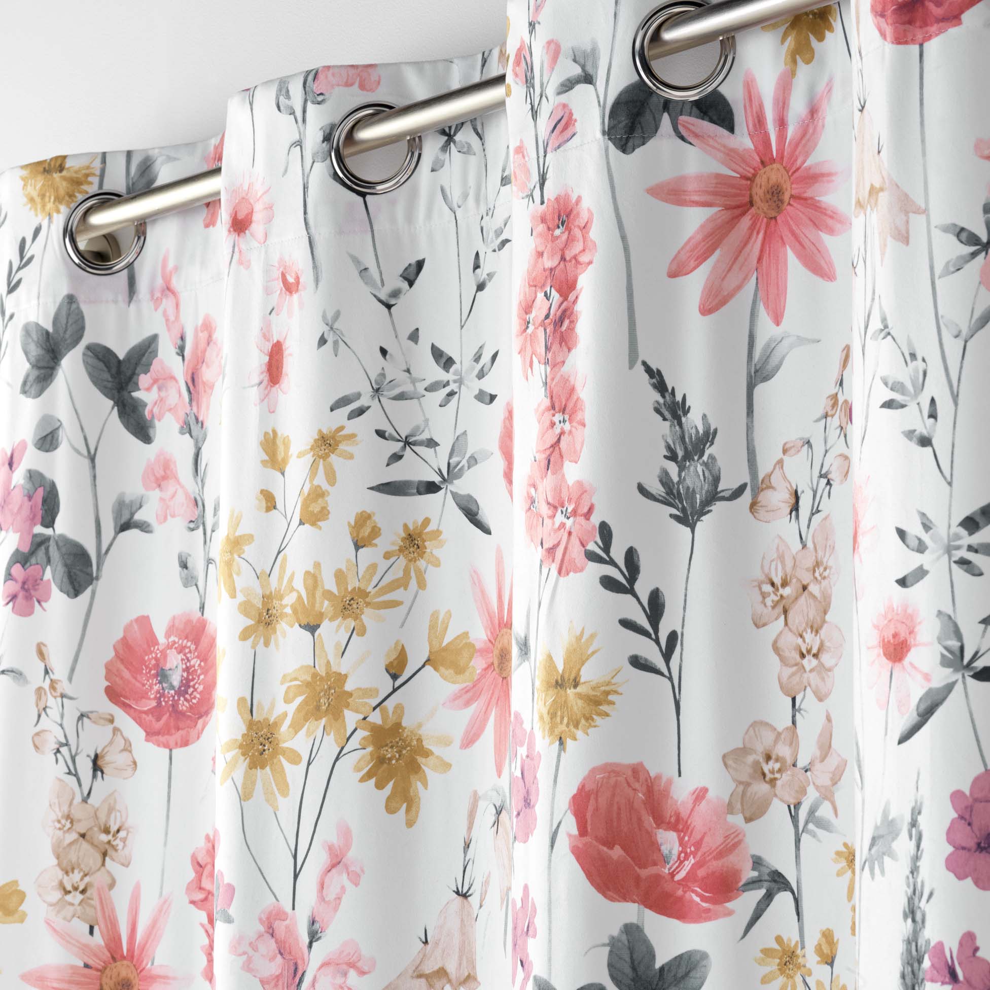 U10 Draperie Florabella Velvet Alb, 140 x 240 cm