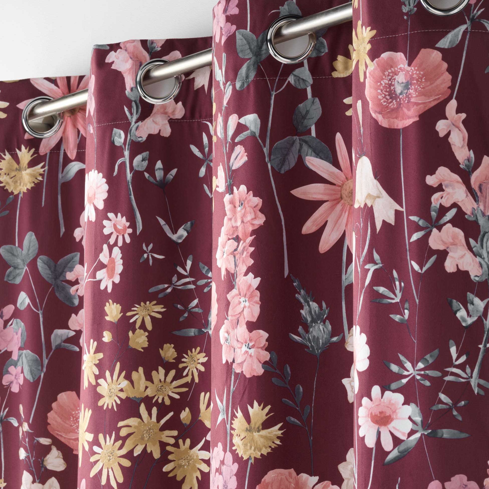 U10 Draperie Florabella Velvet Multicolor, 140 x 240 cm