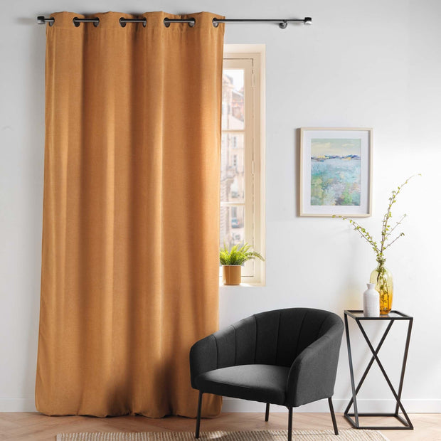 U10 Draperie Novana Velvet Caramiziu, 135 x 260 cm