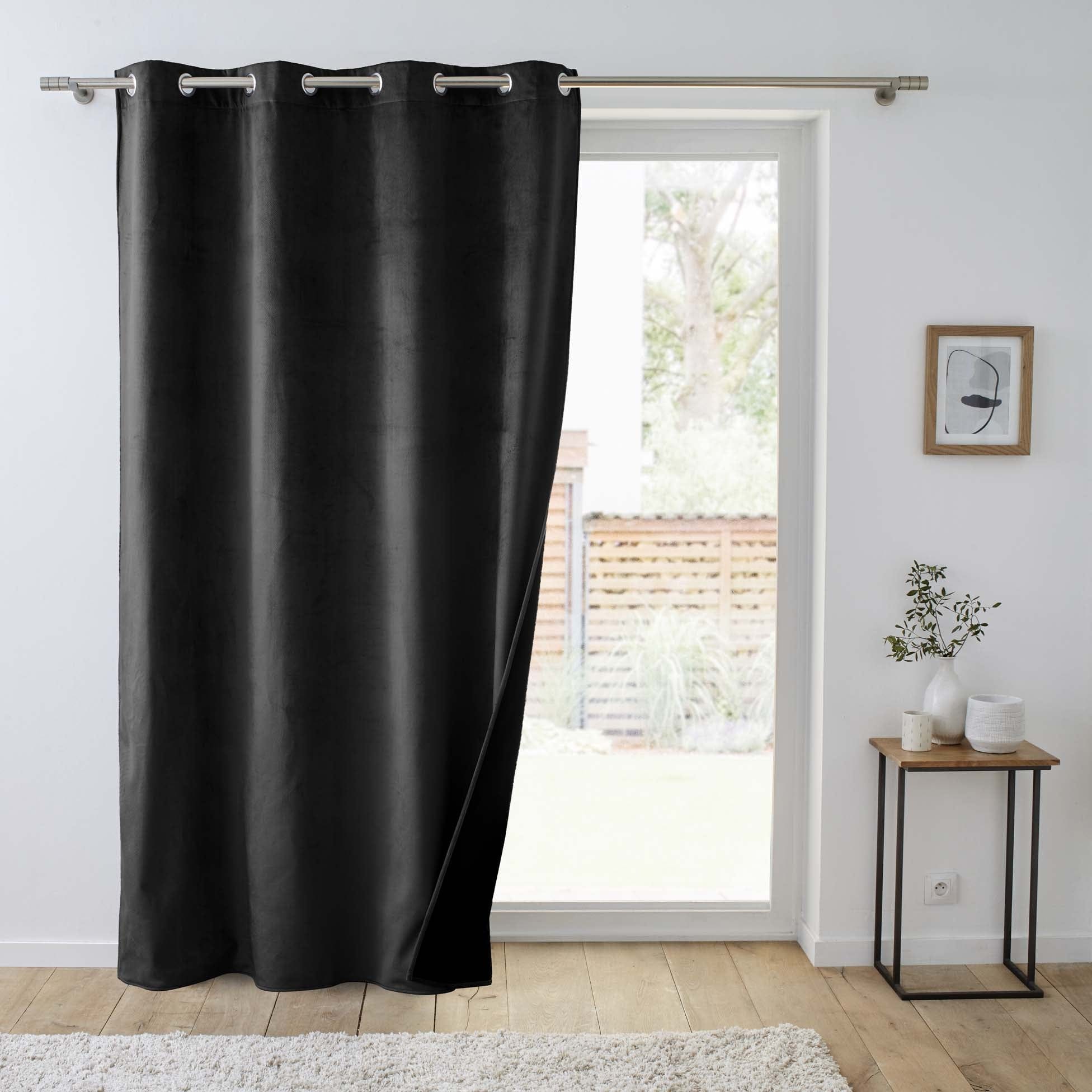 U10 Draperie Polarchic Velvet Negru, 140 x 260 cm