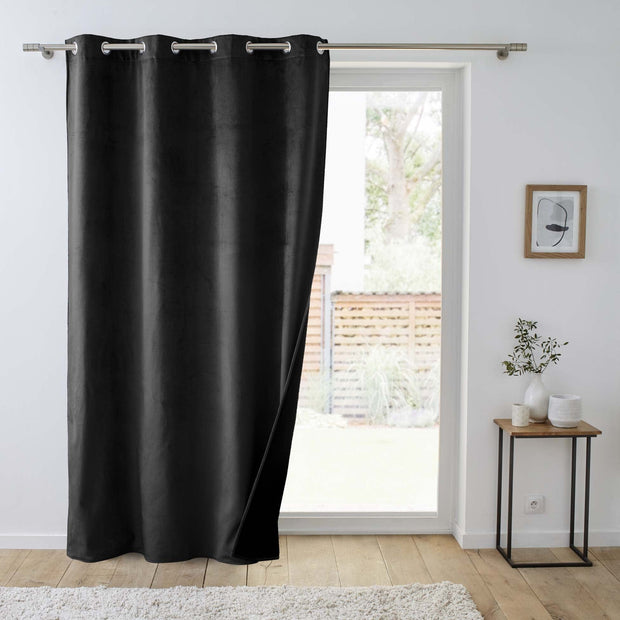 U10 Draperie Polarchic Velvet Negru, 140 x 260 cm