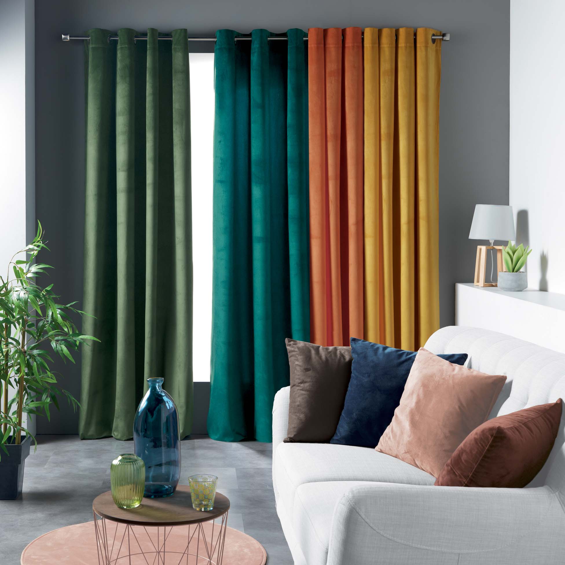 U10 Draperie Velvetine Velvet Petrol, 140 x 240 cm