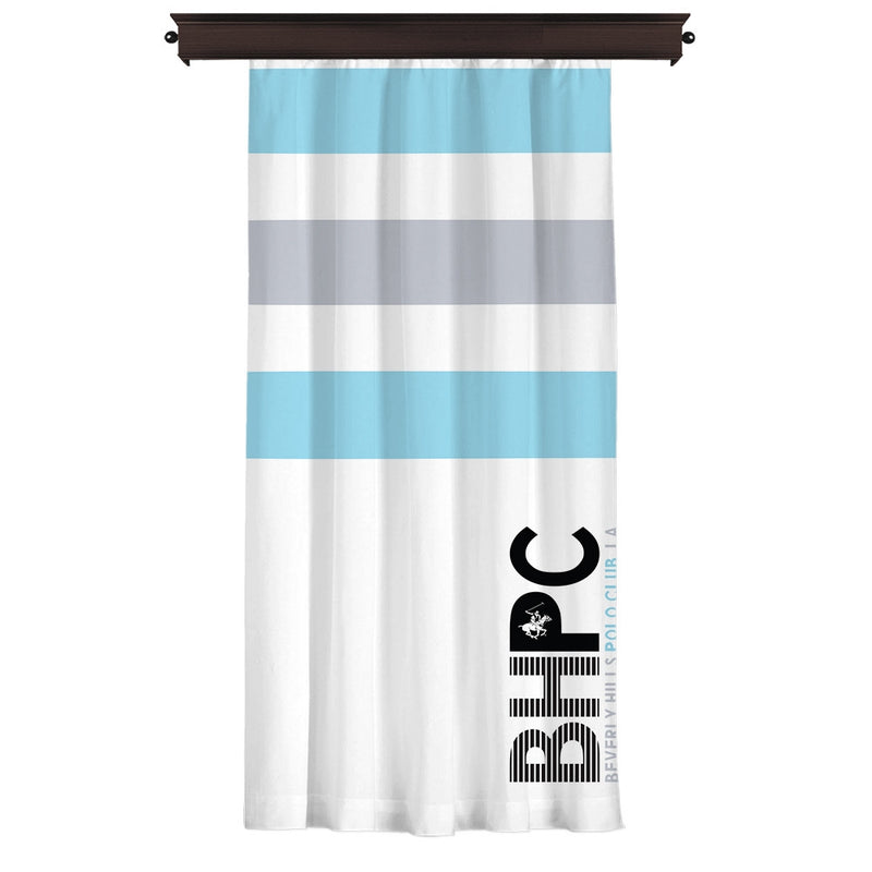Draperie Beverly Hills Polo Club Crt 07 Bleu / Alb / Gri, 140 x 260 cm (1)
