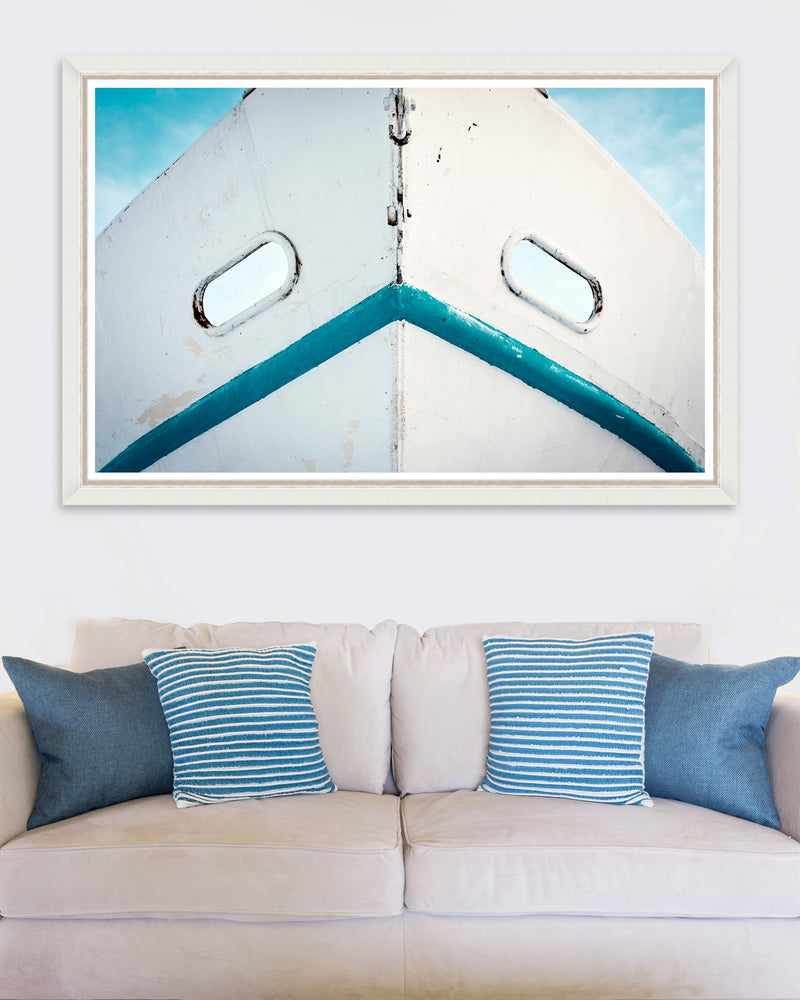 Tablou Framed Art Dirty White Boat (1)