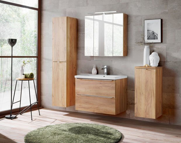 Dulap baie inalt cu 2 usi, Capri Oak, l35xA33xH170 cm (3)