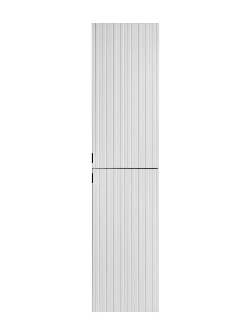 Dulap baie inalt suspendat, din pal si MDF, cu 2 usi, Leonardo Alb, l35xA32xH150 cm (2)