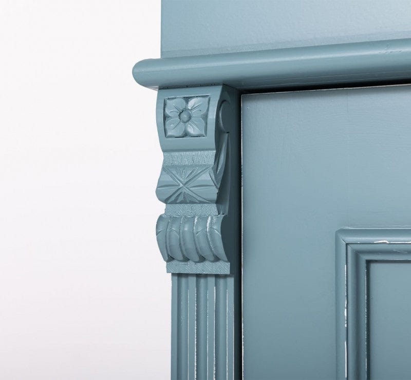 Szel Mob Dulap din lemn de brad cu 1 usa, Pasy PS244, Gri Bleu Antichizat P008A, l85xA58xH180 cm