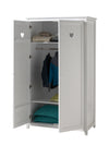 Vipack Dulap din lemn de pin si MDF cu 2 usi, pentru copii Amori Alb, l110xA57xH190,5 cm