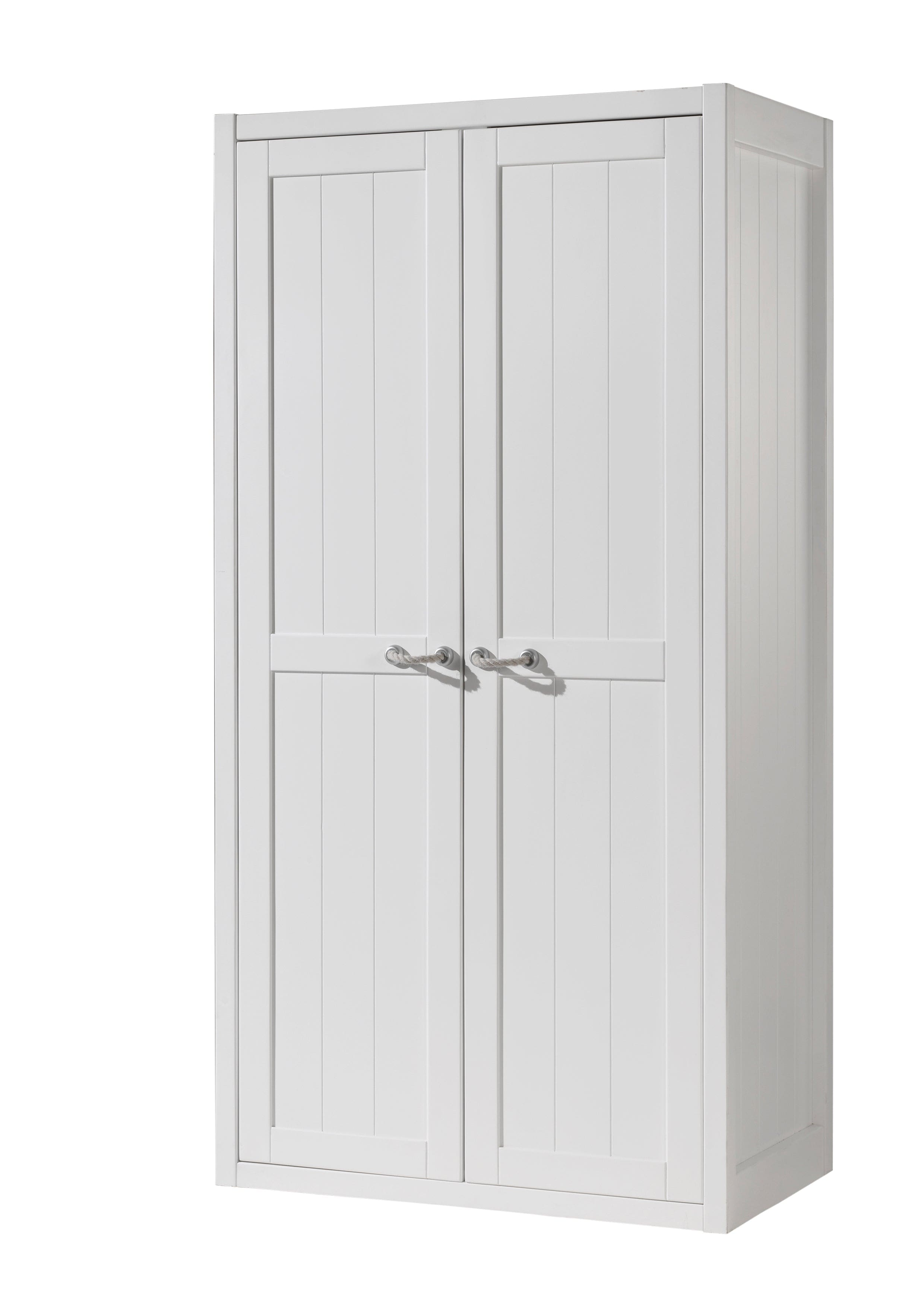 Vipack Dulap din lemn de pin si MDF cu 2 usi, pentru copii Lewis Alb, l100xA59xH200 cm