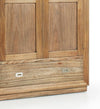 Moycor Dulap din lemn si furnir, cu 2 usi si 1 sertar, Merapi Natural, l108xA50xH200 cm