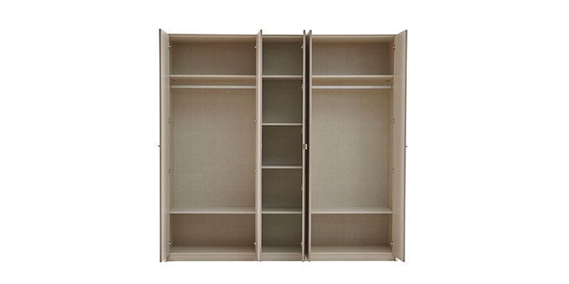 Dogtas Dulap din pal, 5 usi si oglinda, Nicole Crem, l225,7xA60,8xH218,7 cm