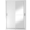 Lenart Dulap din pal, cu 2 usi glisante si oglinda Arti 04 Alb Mat, l150xA60xH215 cm