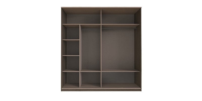 Dogtas Dulap din pal cu 2 usi glisante si oglinda, Piero Medium Nuc, l210,2xA67,4xH218,7 cm