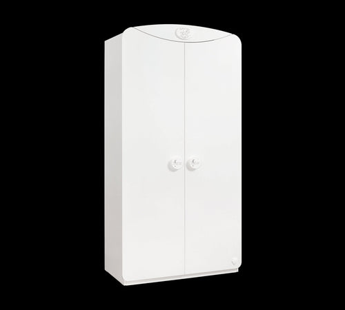 Cilek Dulap din pal cu 2 usi, pentru bebe Baby Cotton Alb, l101xA54xH201 cm