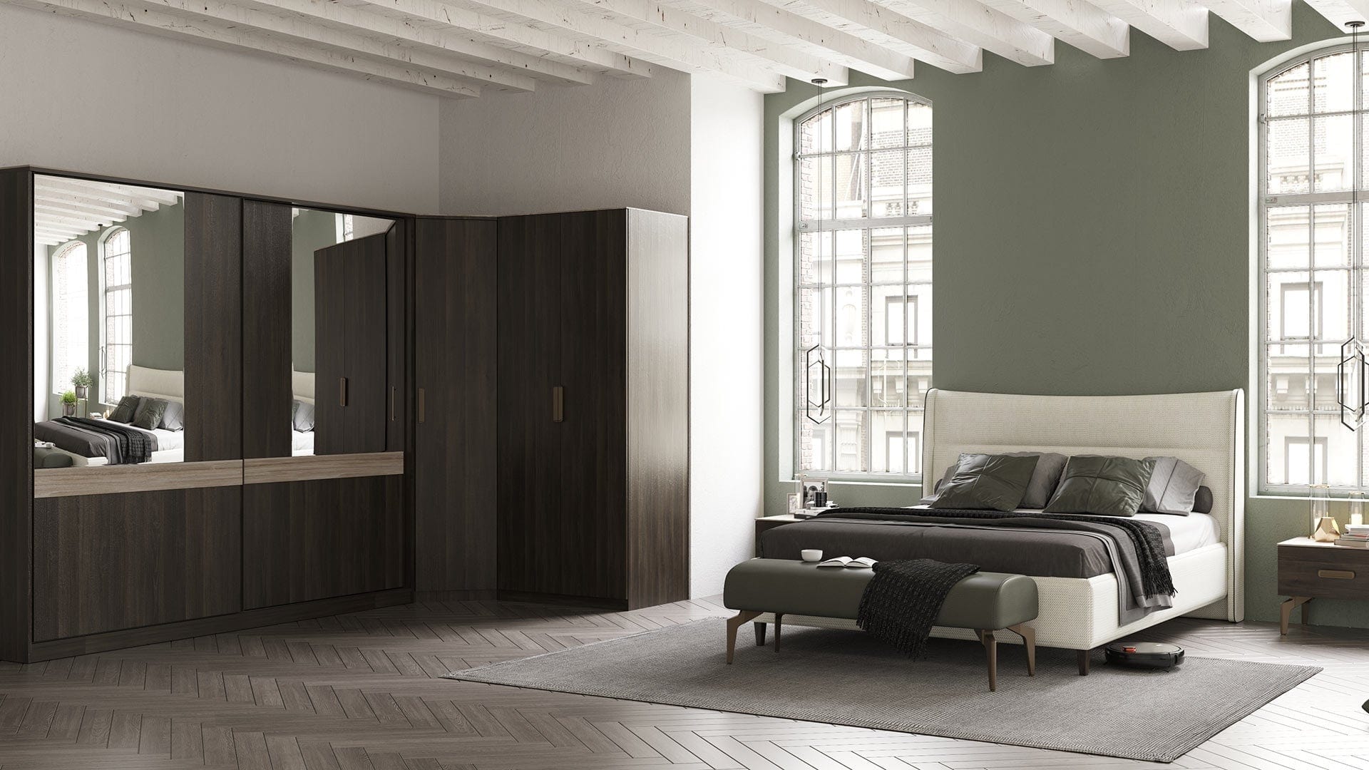 Dogtas Dulap din pal cu 2 usi, Piero Nuc, l90,4xA59,7xH218,7 cm