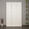 Dulap din pal, cu 3 usi, Noah 8232 Alb, l135xA35xH210 cm (1)