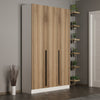 Asir Dulap din pal, cu 3 usi, Noah 8276 Nuc, l135xA35xH210 cm