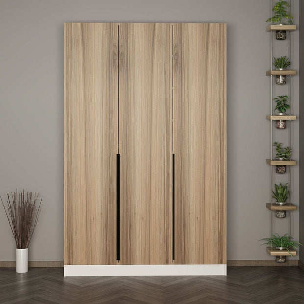 Asir Dulap din pal, cu 3 usi, Noah 8276 Nuc, l135xA35xH210 cm