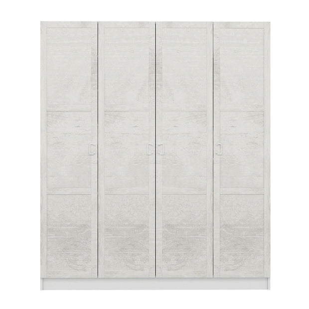 Dulap din pal, cu 4 usi, Noah 8233 Alb, l180xA35xH210 cm (4)