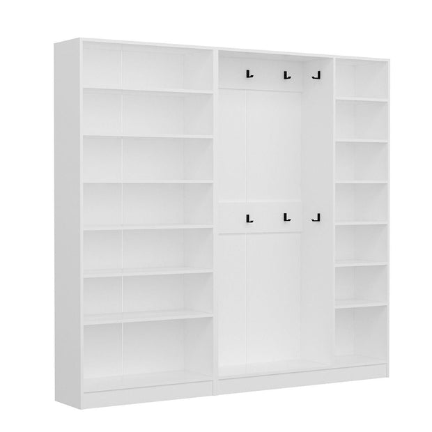 Asir Dulap din pal, cu 5 usi, Noah 8234 Alb, l225xA35xH210 cm