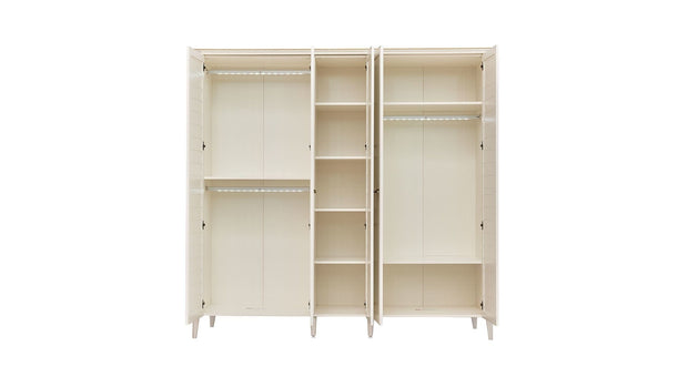 Dogtas Dulap din pal cu 5 usi, Toscana Moonstone Ivoir, l237,5xA63,5xH222,4 cm