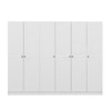 Asir Dulap din pal, cu 6 usi, Noah 8246 Alb, l270xA35xH210 cm