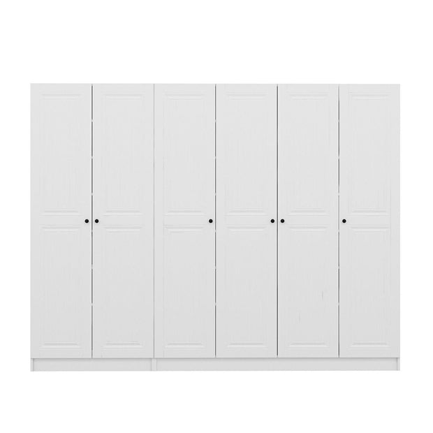 Asir Dulap din pal, cu 6 usi, Noah 8246 Alb, l270xA35xH210 cm