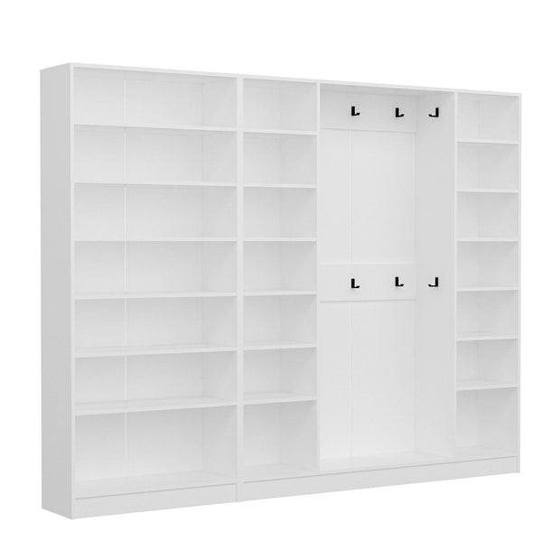 Asir Dulap din pal, cu 6 usi, Noah 8246 Alb, l270xA35xH210 cm