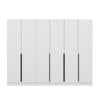 Asir Dulap din pal, cu 6 usi, Noah 8257 Alb, l270xA35xH210 cm