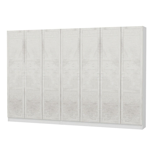 Dulap din pal, cu 7 usi, Noah 8238 Alb, l315xA35xH210 cm (5)